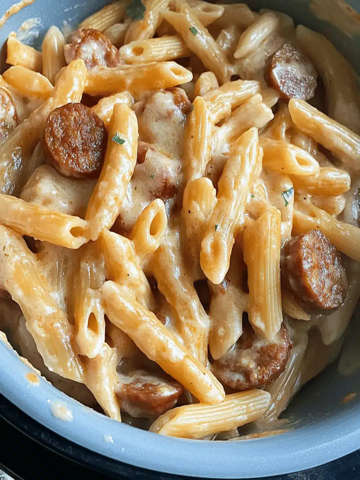 Comforting Slow Cooker Sausage Pasta for Busy Weeknights 2 Slow Cooker Sausage Pasta
