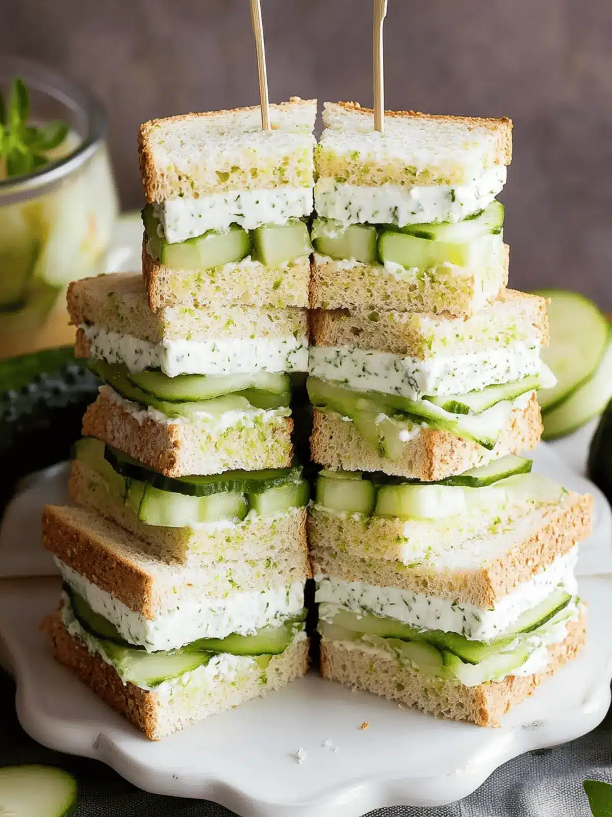 Classic Cucumber Sandwiches That Will Elevate Your Tea Time 4 Cucumber Sandwiches