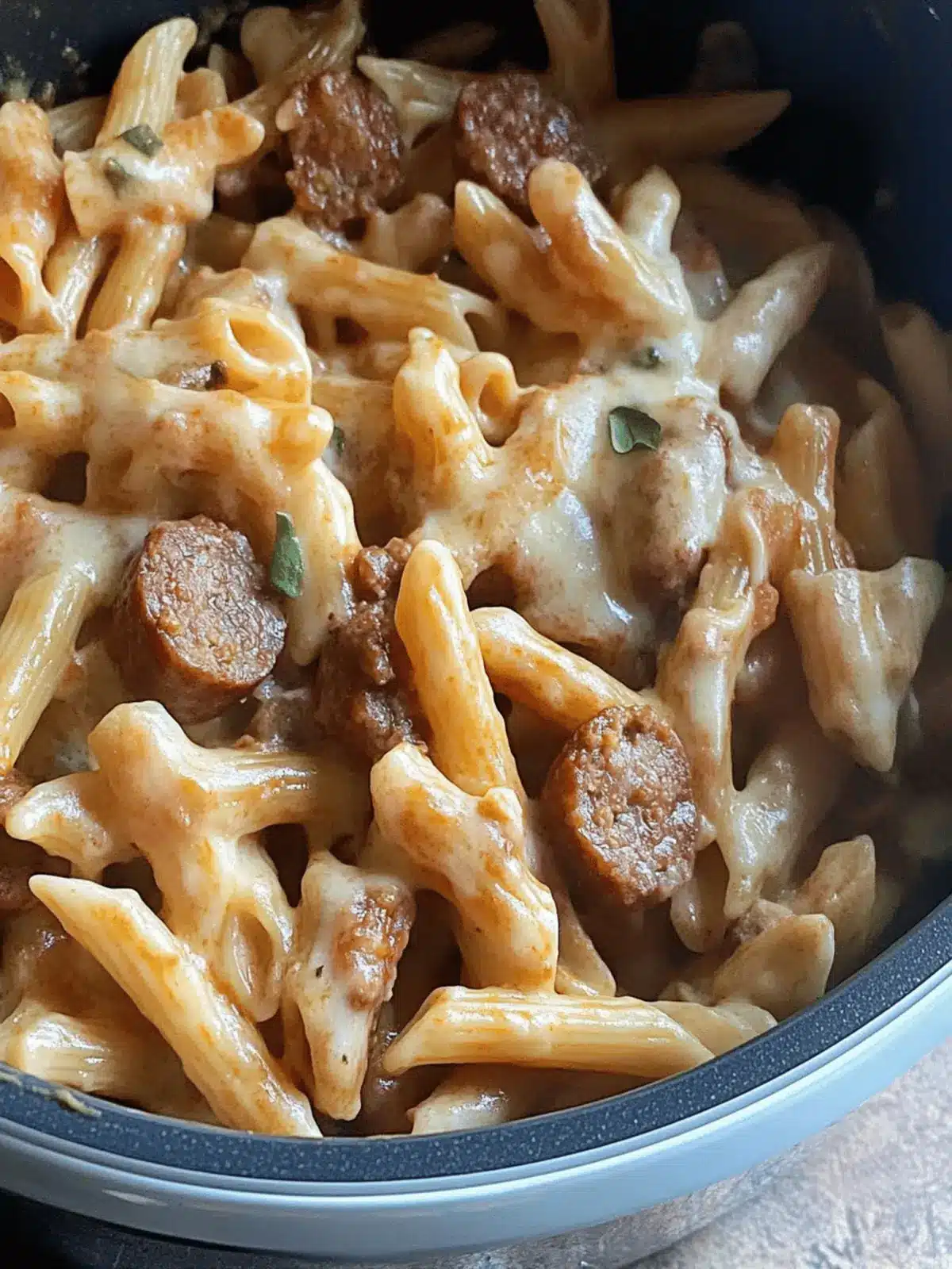 Comforting Slow Cooker Sausage Pasta for Busy Weeknights 3 Slow Cooker Sausage Pasta
