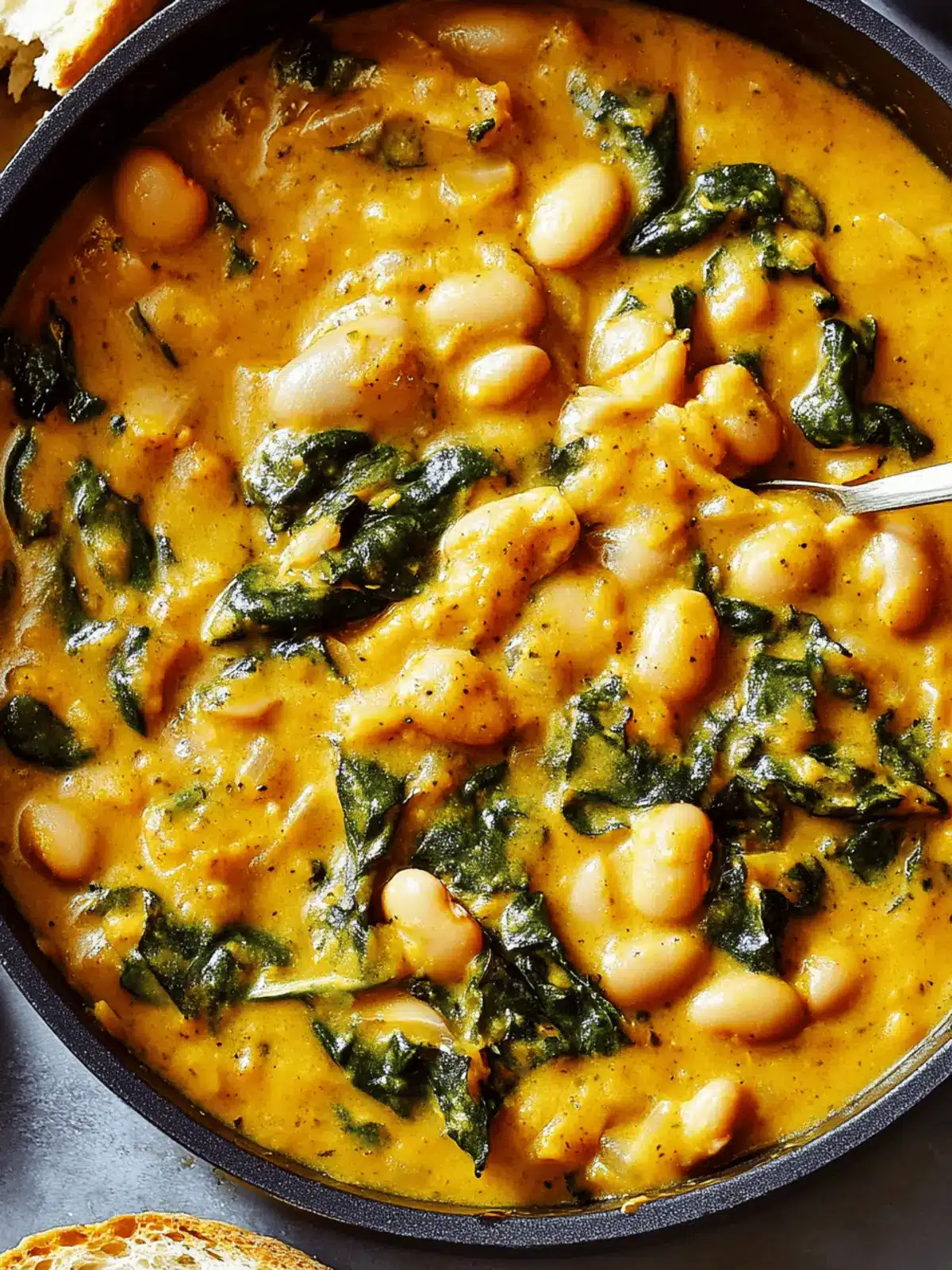 Creamy Pumpkin Beans & Greens: Cozy Fall Flavor in One Pan 4 Creamy Pumpkin Beans & Greens