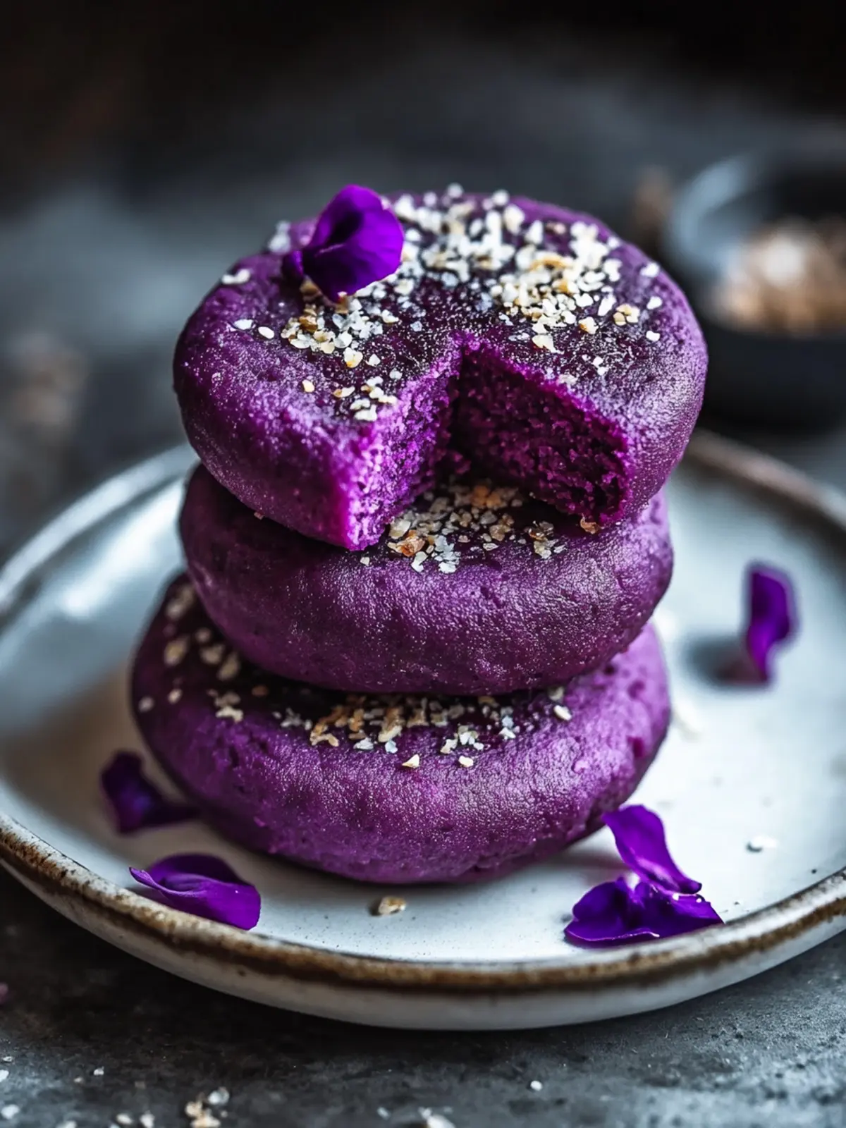 Crispy Purple Sweet Potato Cakes: Healthy Breakfast Bliss 3 Crispy Purple Sweet Potato Cakes