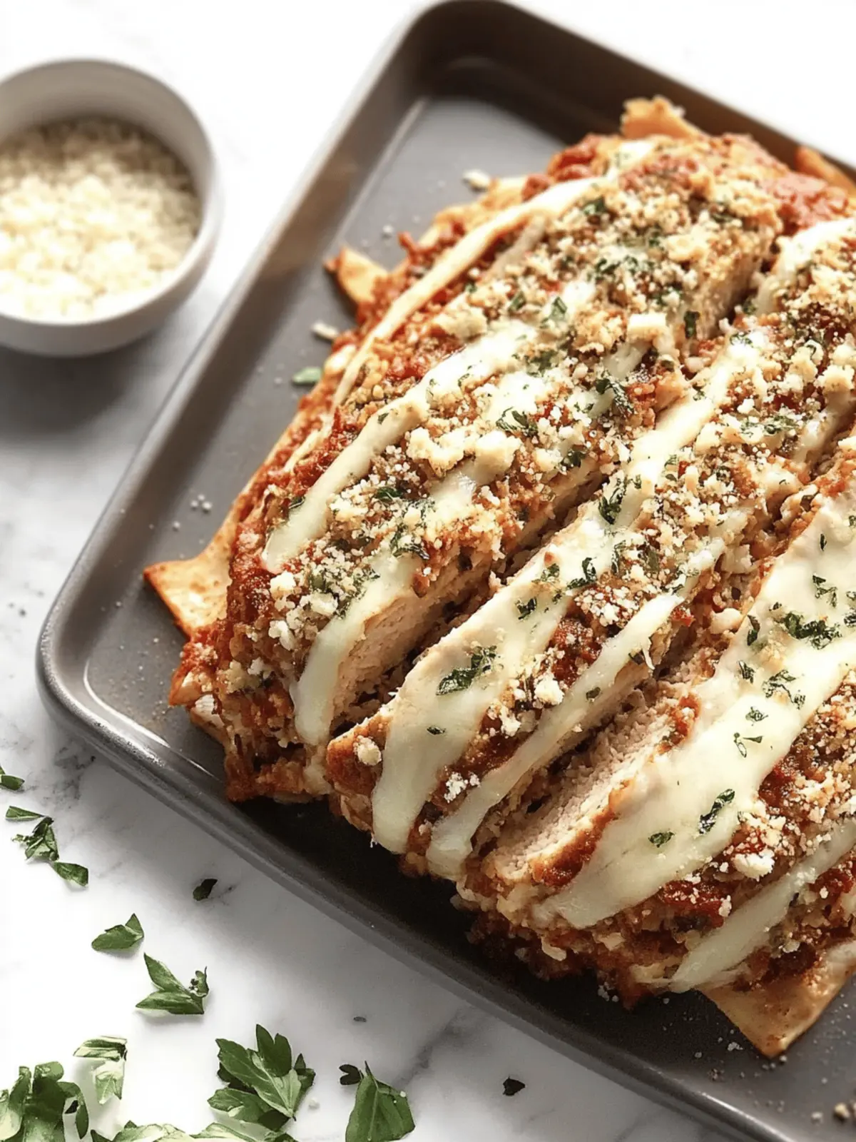 Savory Chicken Meatloaf Parmigiana That Kids Will Love 3 Chicken Meatloaf Parmigiana
