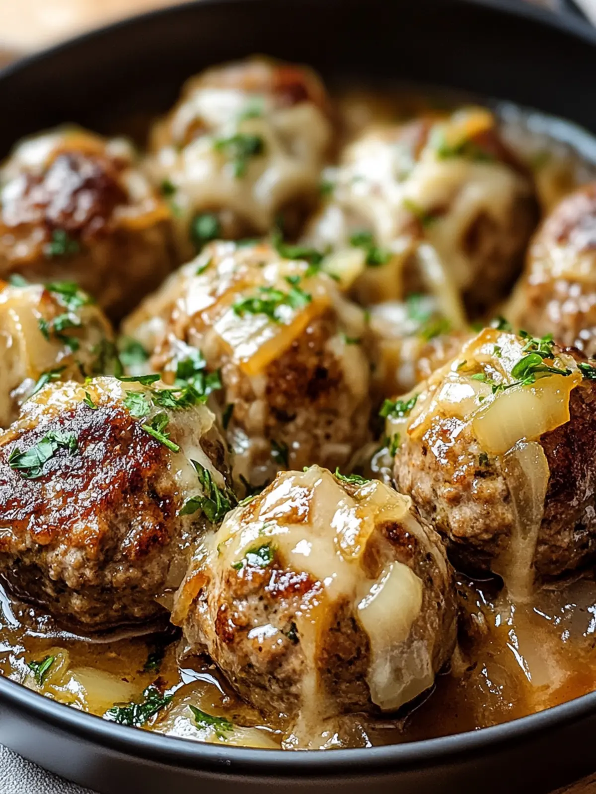 French Onion Meatballs That Will Change Your Dinner Game 4 French Onion Meatballs