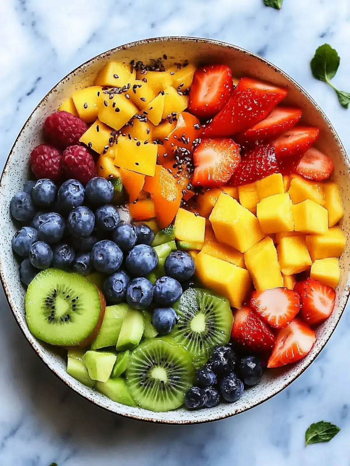 Vibrant Colorful Rainbow Bowl Perfect for Quick Healthy Meals 4 Colorful Rainbow Bowl