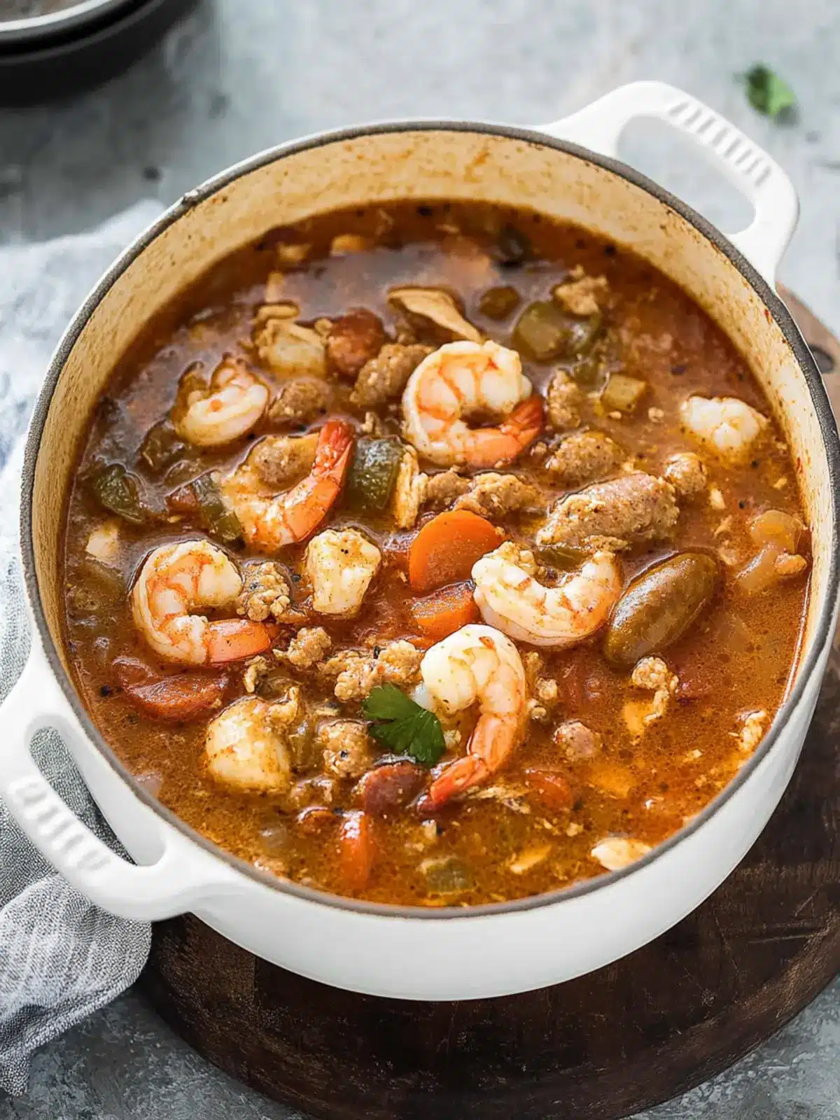 Savory Chicken Seafood & Sausage Gumbo for Cozy Nights 2 Chicken Seafood & Sausage Gumbo