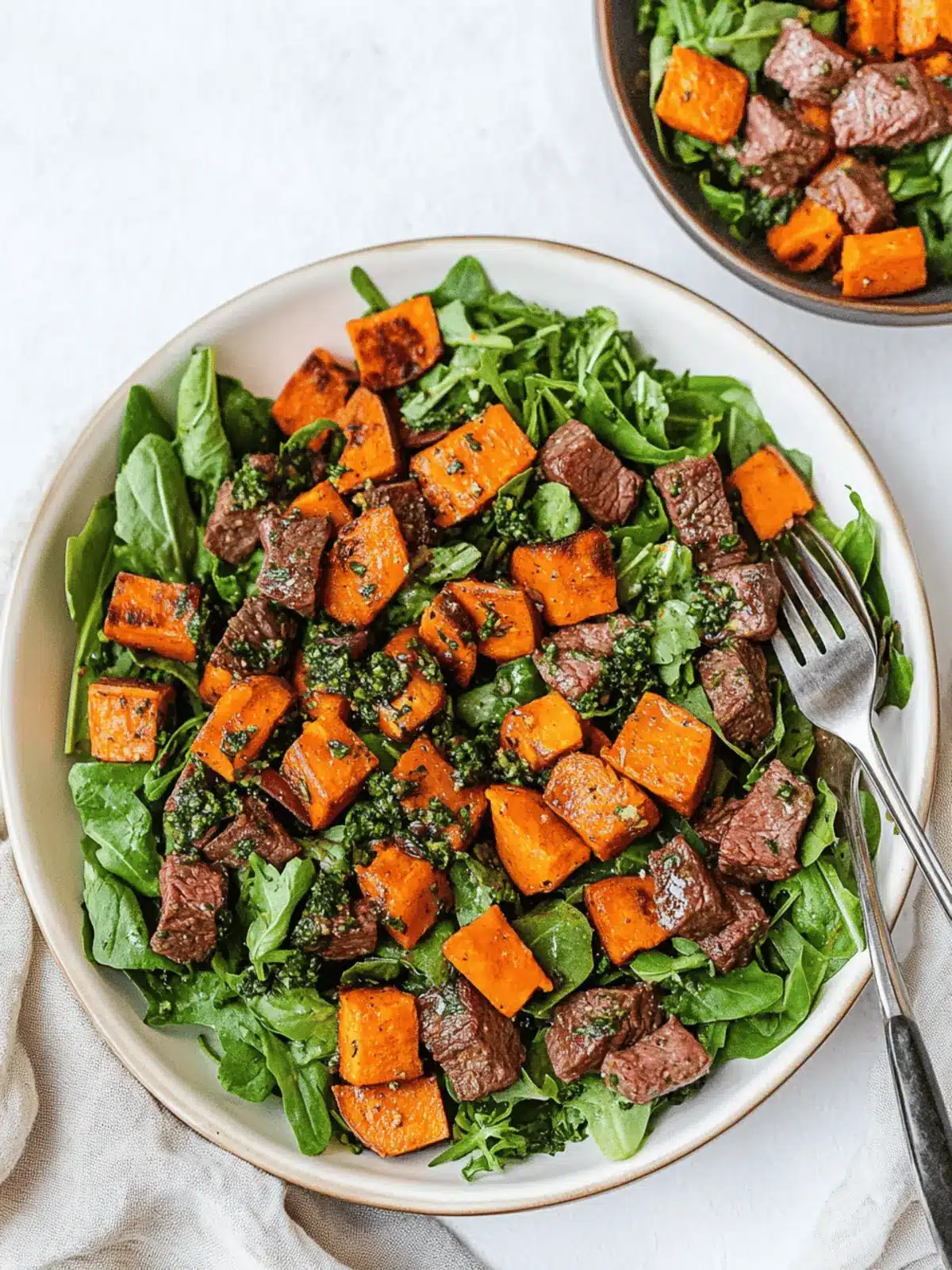 Savor Fall with This Hearty Steak Salad & Sweet Potatoes 2 Fall Steak Salad with Sweet Potatoes
