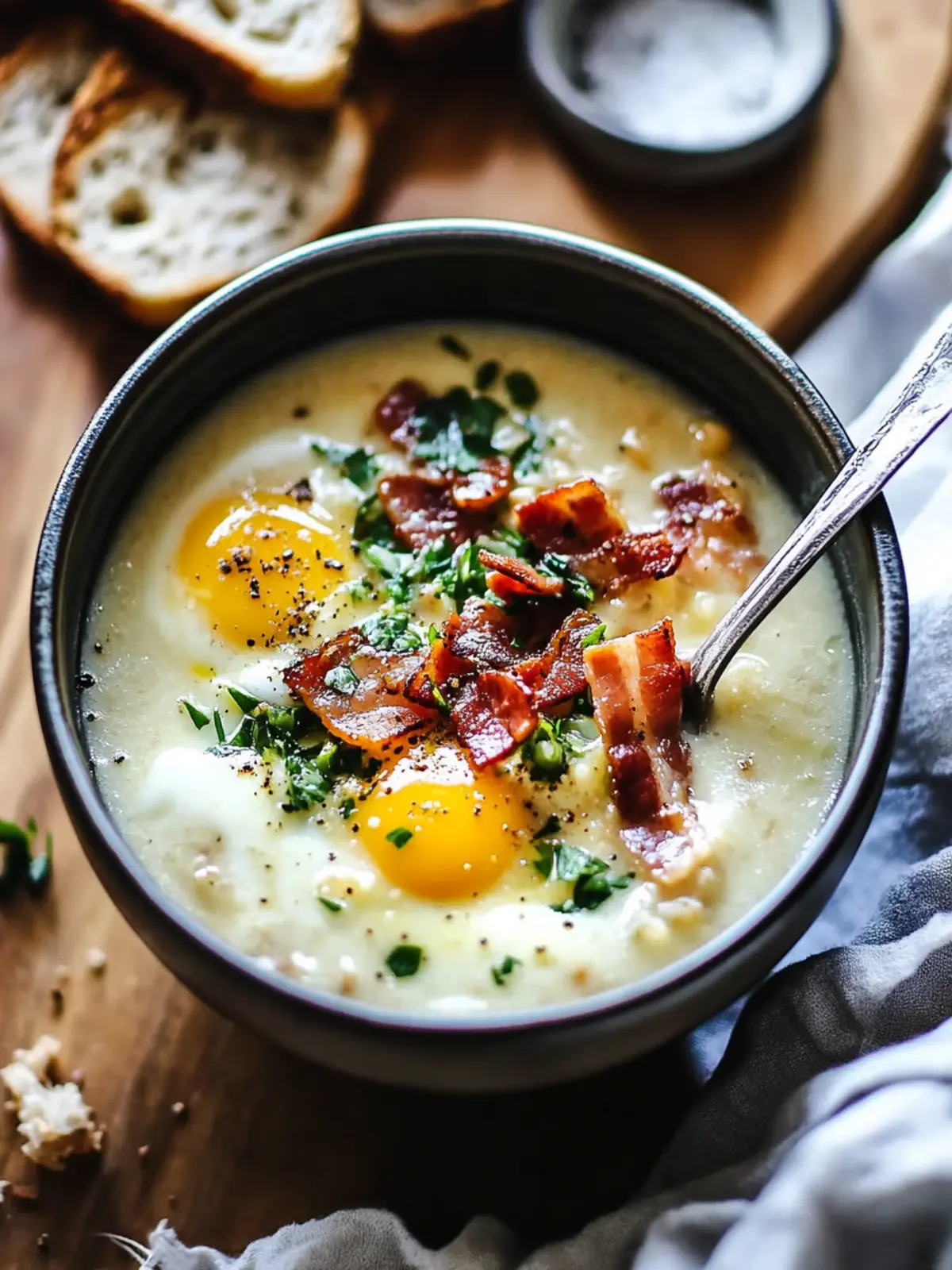 Cozy Bacon & Egg Breakfast Soup for a Perfect Winter Morning 2 Cozy Bacon & Egg Breakfast Soup