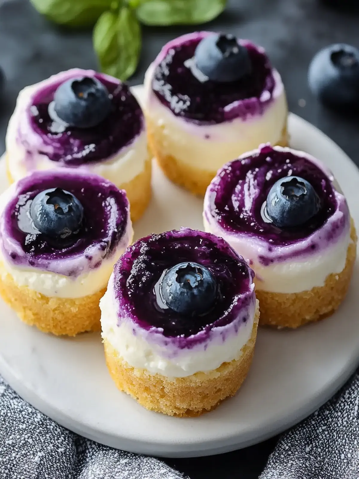 Delicious Juicy Mini Lemon Blueberry Cheesecakes for Summer Fun 3 Juicy Mini Lemon Blueberry Cheesecakes