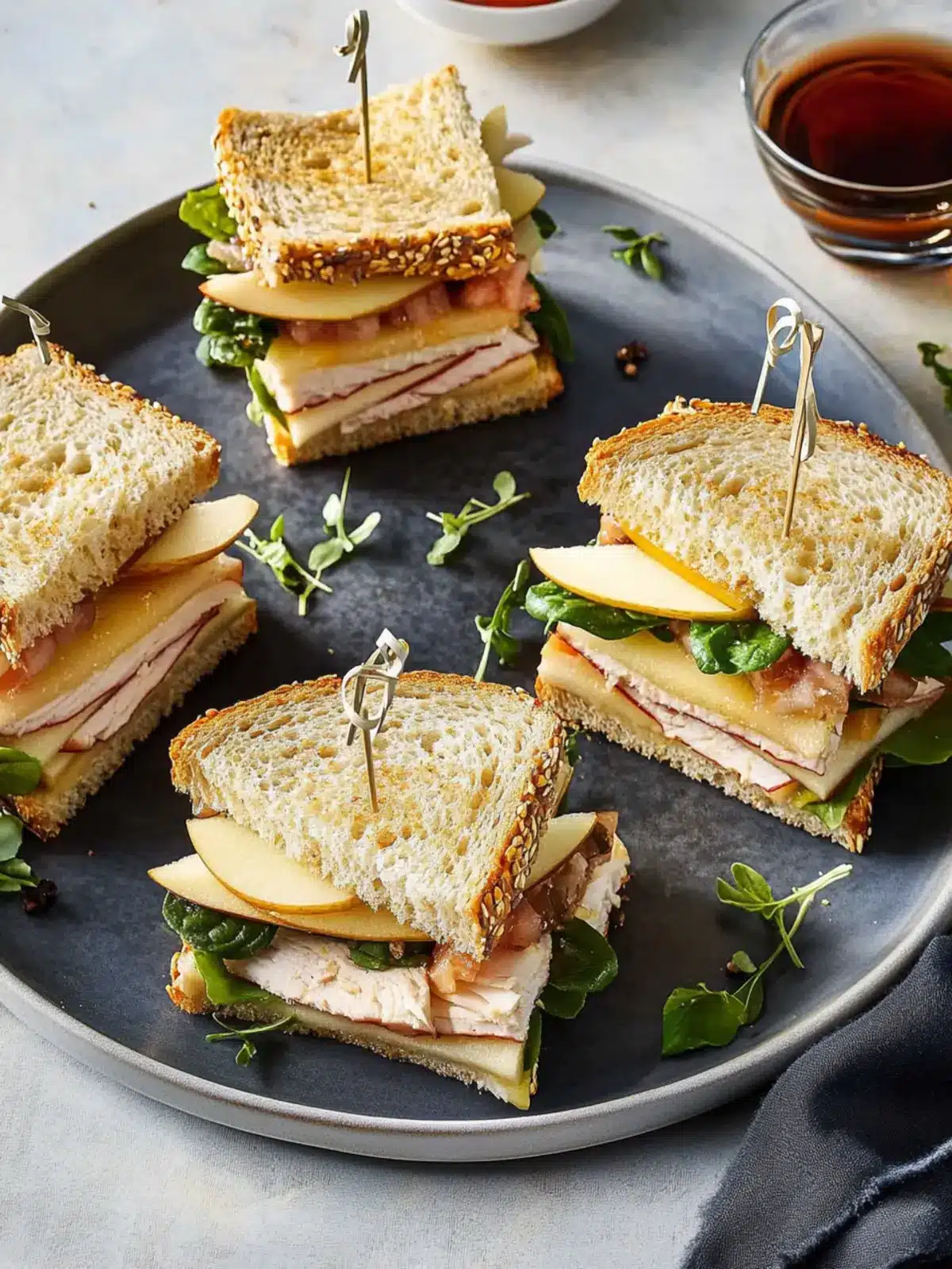 Delicious Turkey Gouda and Apple Tea Sandwiches You ll Love 2 Turkey, Gouda and Apple Tea Sandwiches