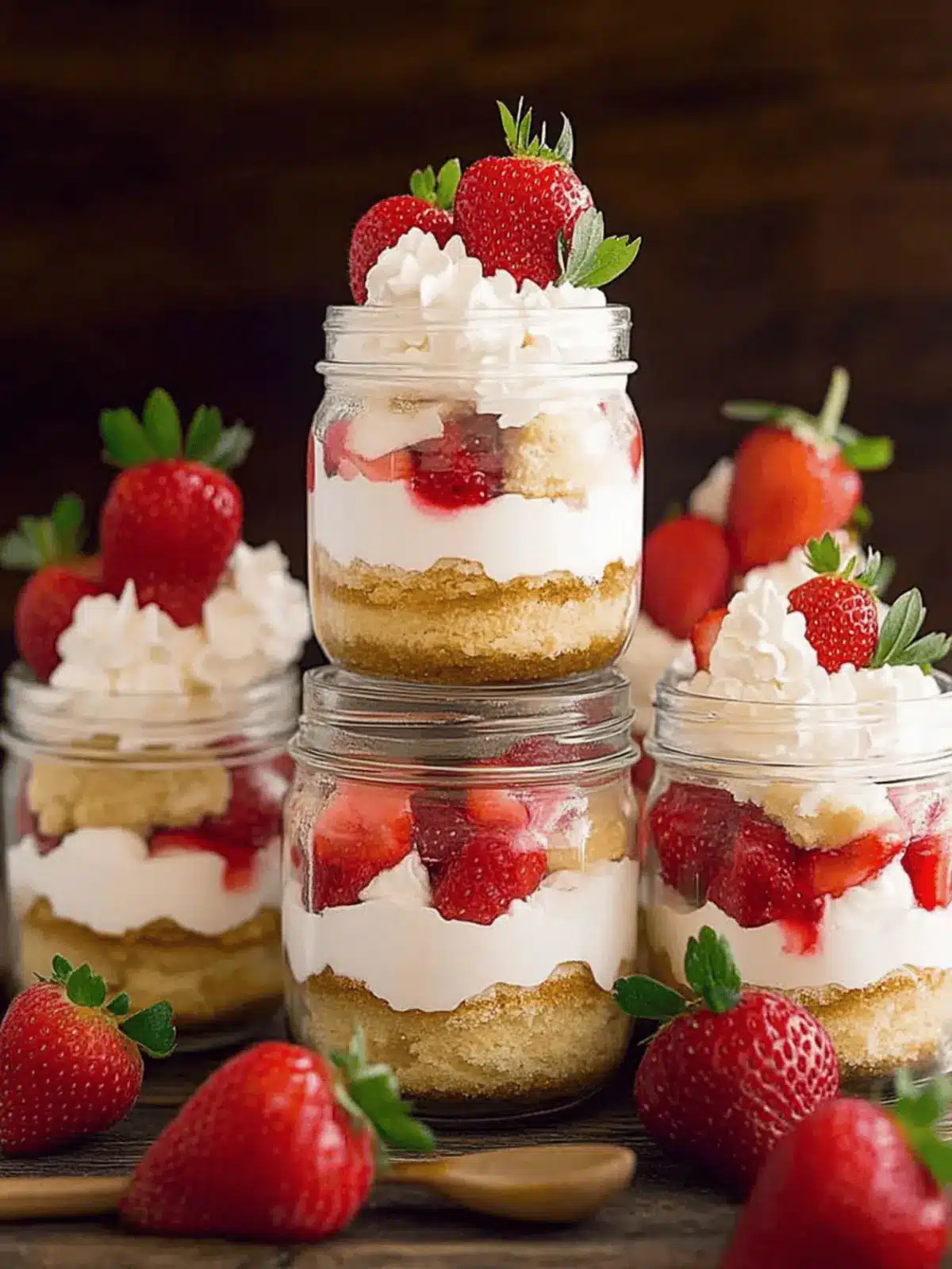 Strawberry Shortcake Trifles: A Delightful Layered Treat 3 Strawberry Shortcake Trifles