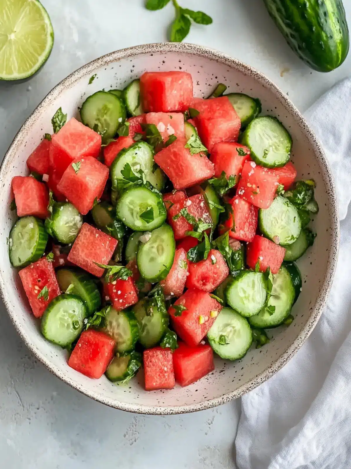 Delicious Watermelon Cucumber Salad for a Cool Summer Treat 4 Watermelon Cucumber Salad