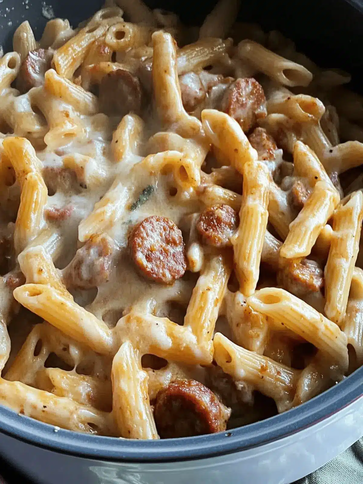 Comforting Slow Cooker Sausage Pasta for Busy Weeknights 4 Slow Cooker Sausage Pasta