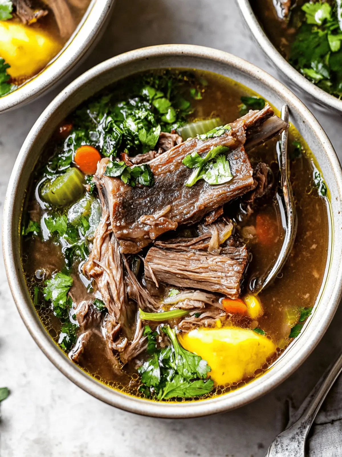 Hearty Short Rib Soup: Instant Pot or Stove Comfort Delight 2 Short Rib Soup (Instant Pot or Stove)