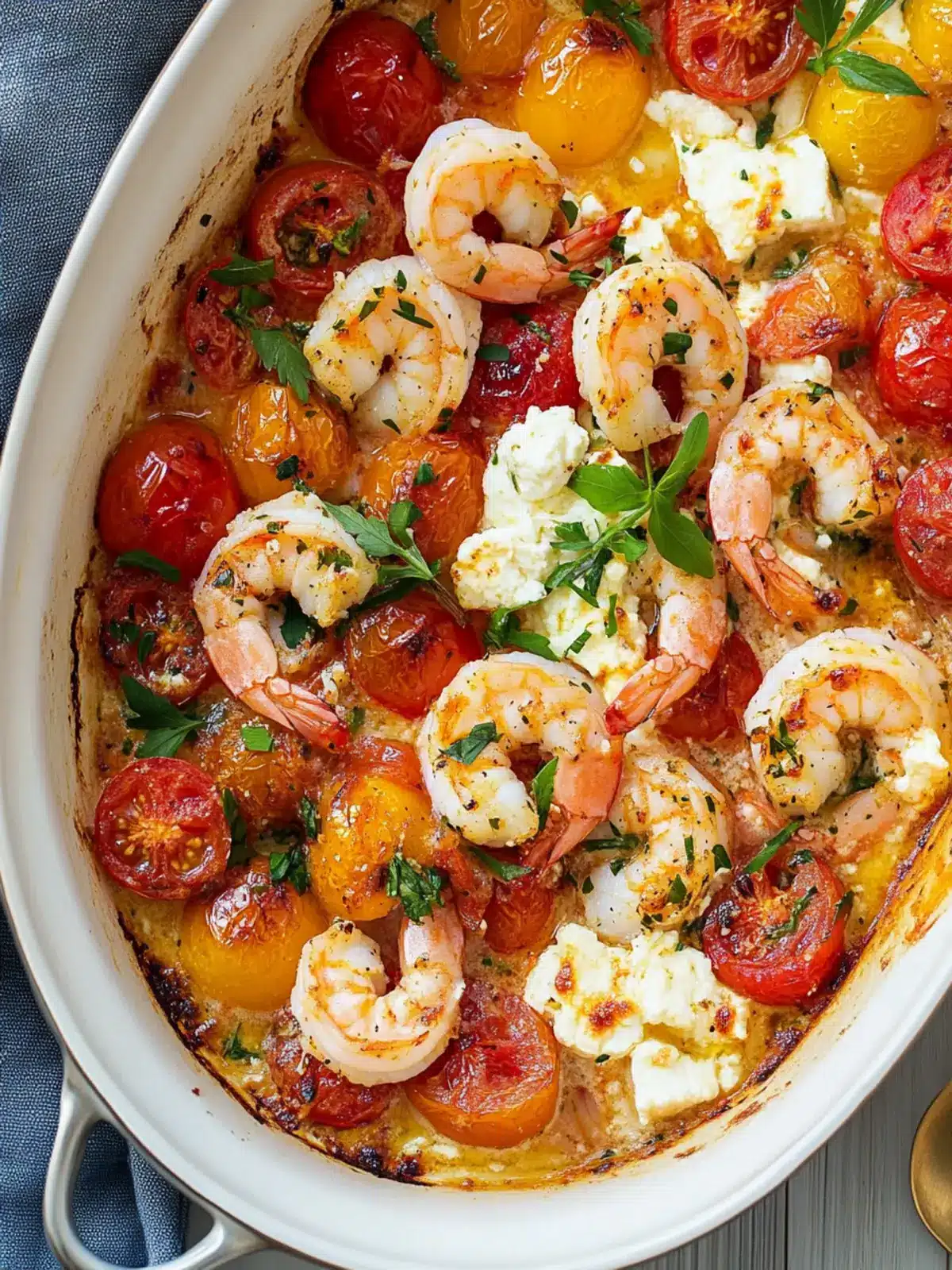 Baked Feta Shrimp and Tomatoes in Just 30 Minutes! 4 Baked Feta Shrimp and Tomatoes