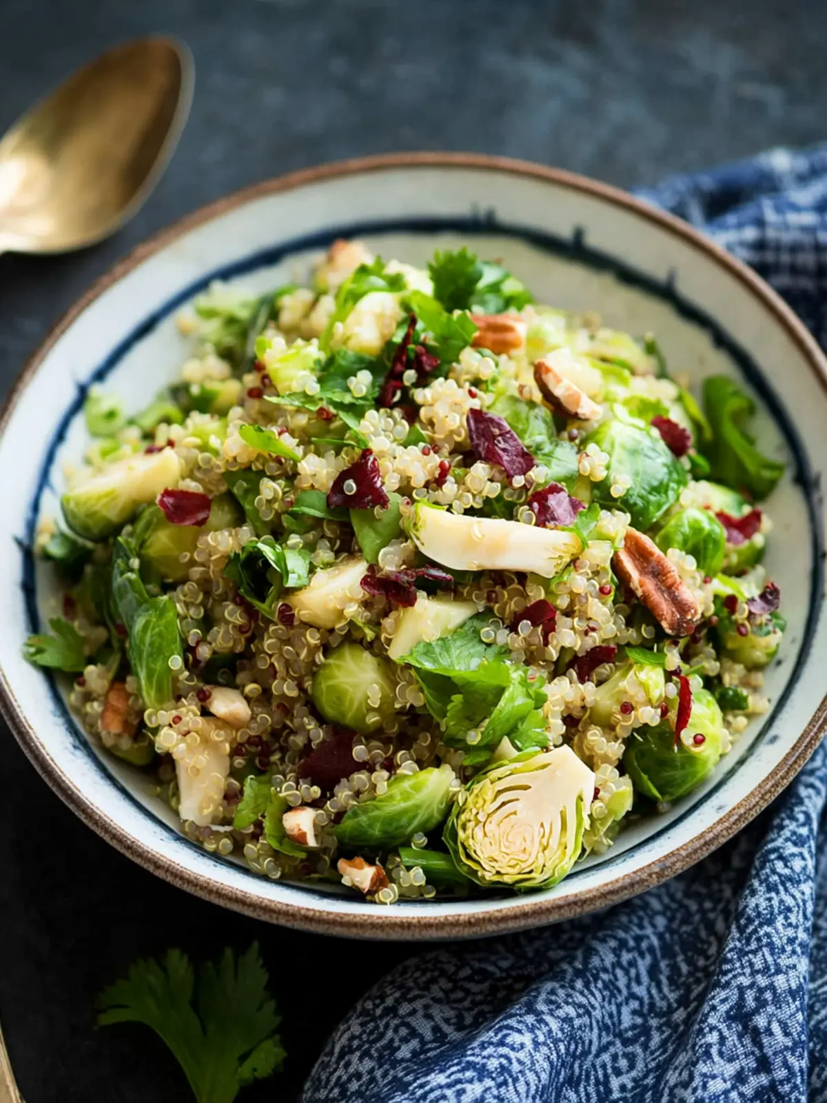 Warm Quinoa Brussels Sprouts Salad with a Zesty Twist 3 Warm Quinoa Brussels Sprouts Salad
