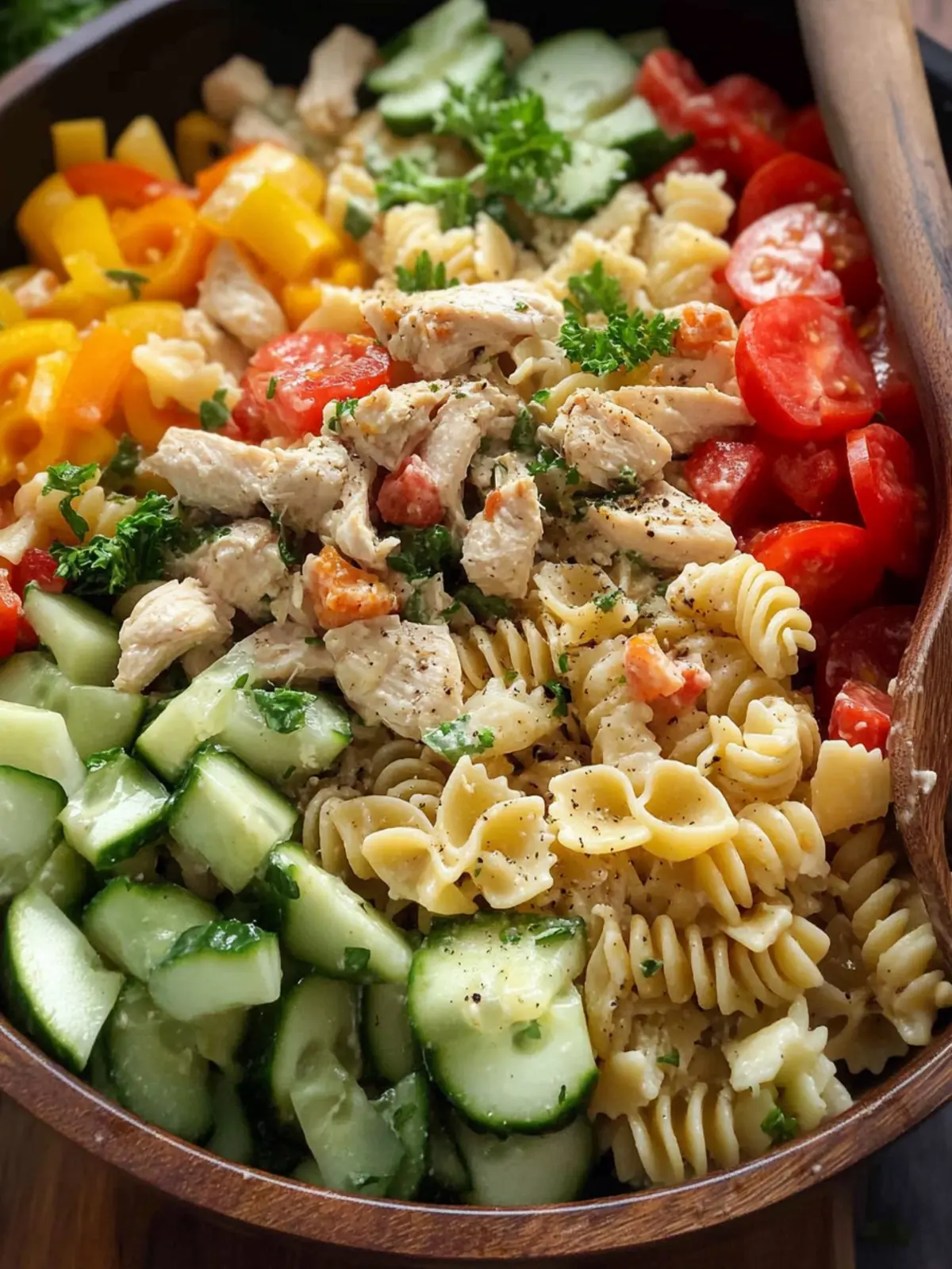 Zesty Chicken Pasta Salad with Lemon Parmesan Goodness 2 Chicken Pasta Salad