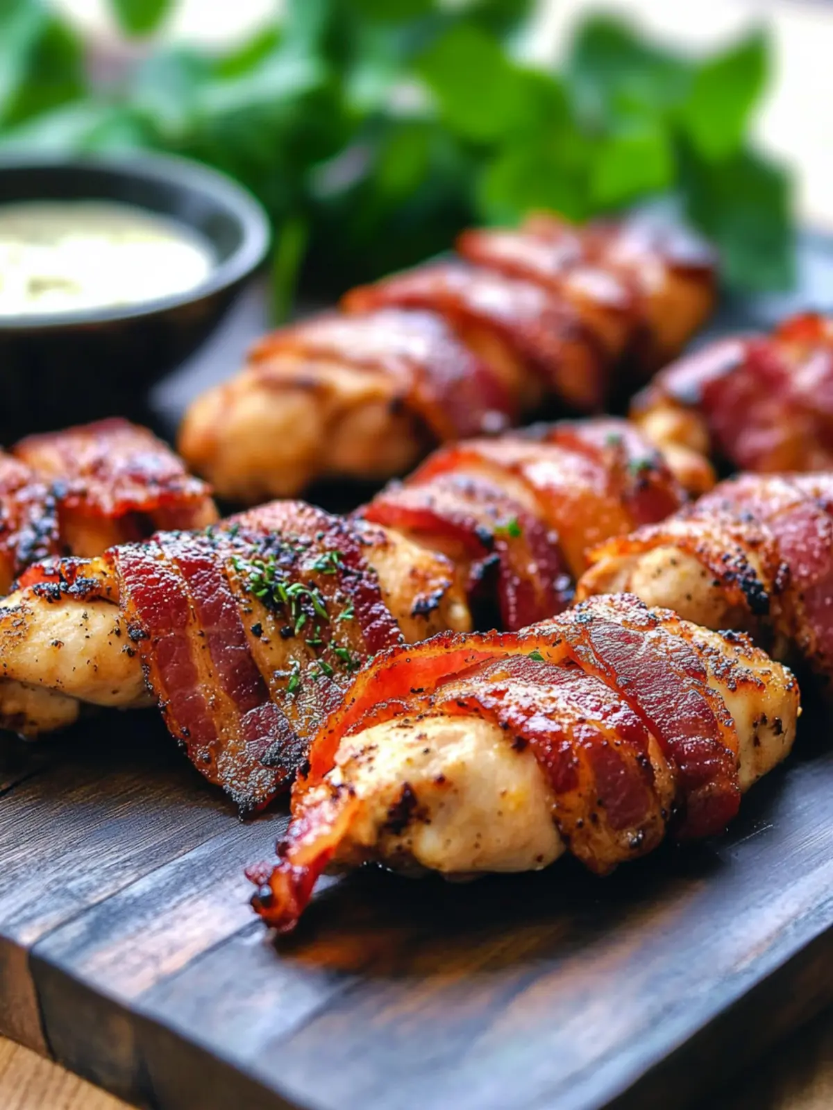 Bacon Wrapped Chicken Strips: 3 Ingredients to Crispy Bliss 3 Bacon Wrapped Chicken Strips