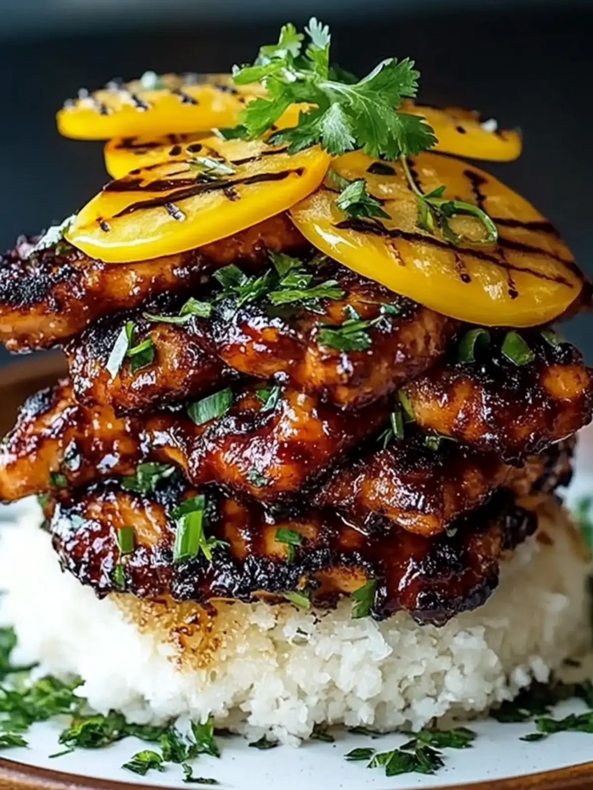 Hawaiian Huli Huli Chicken Stack - Tropical Flavor Bliss at Home 4 Hawaiian Huli Huli Chicken Stack