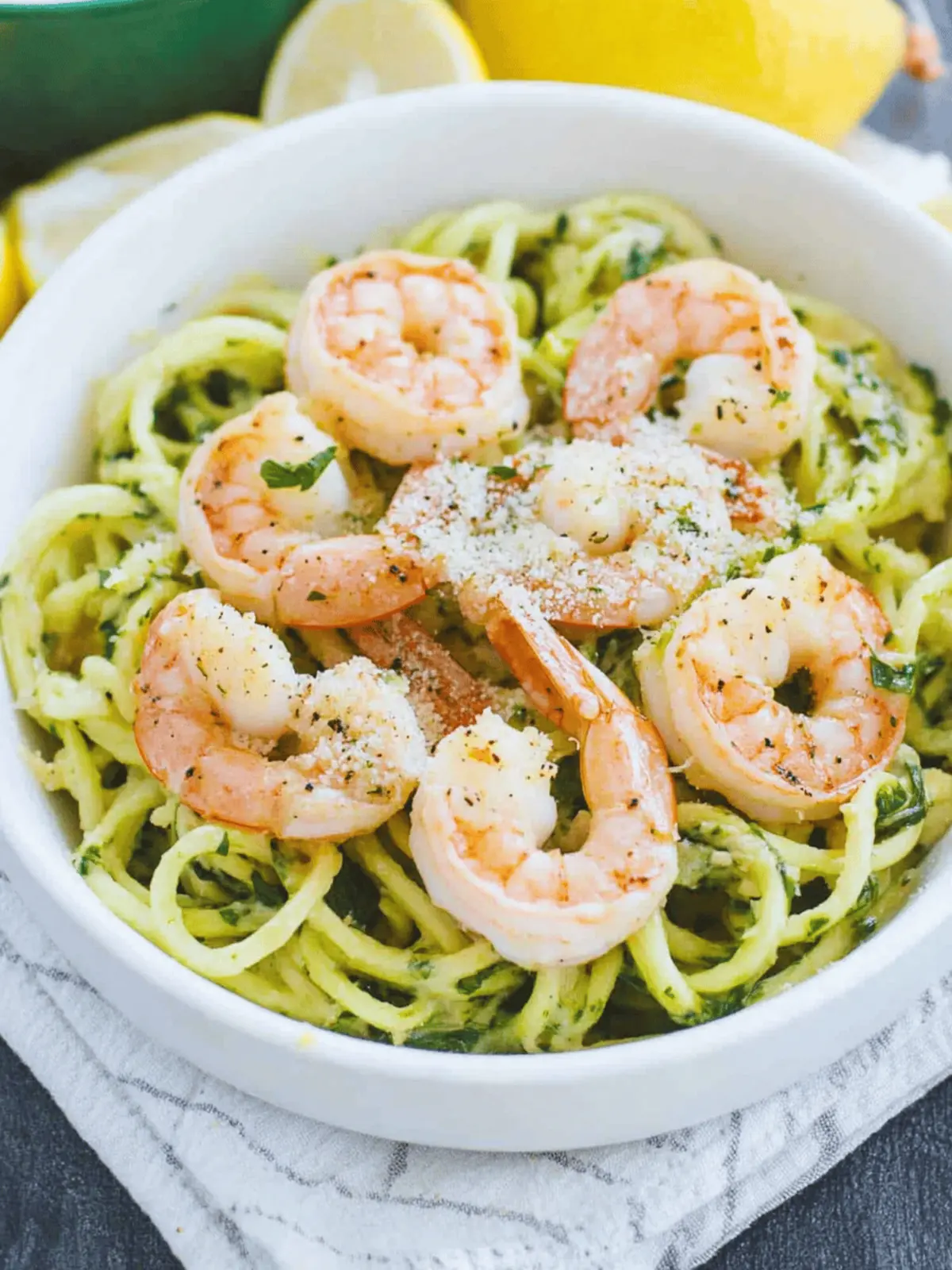 Garlic Parmesan Zoodles and Shrimp: Quick, Healthy Delight 3 Garlic Parmesan Zoodles and Shrimp