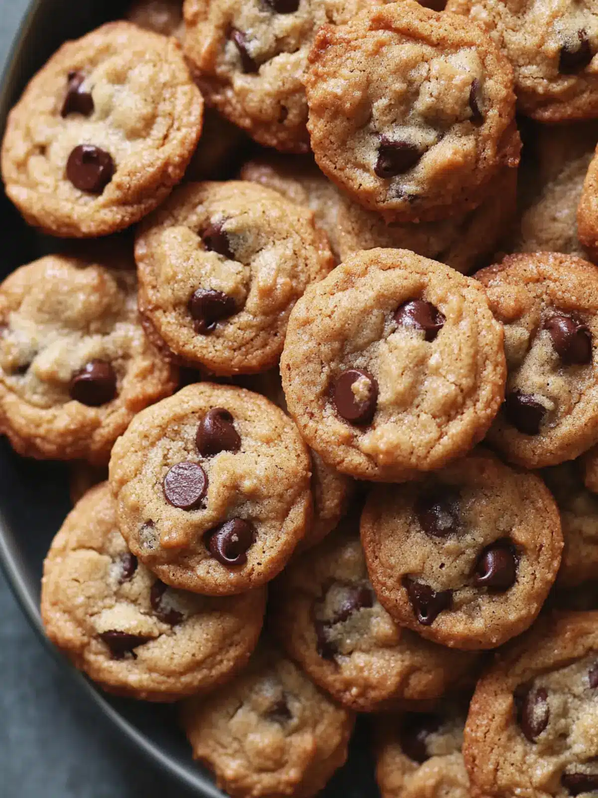 Mini Crunchy Chocolate Chip Cookies for Ultimate Snack Joy 2 Mini Crunchy Chocolate Chip Cookies