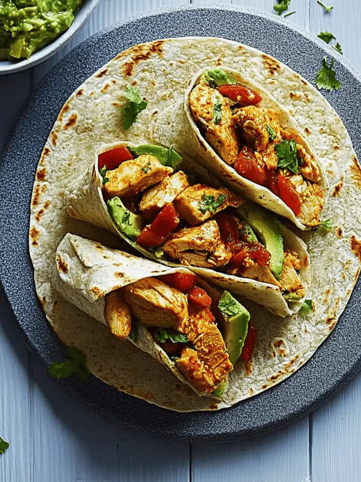 Zesty Spicy Chicken & Avocado Wraps for Quick Lunch Bliss 2 Spicy chicken & avocado wraps