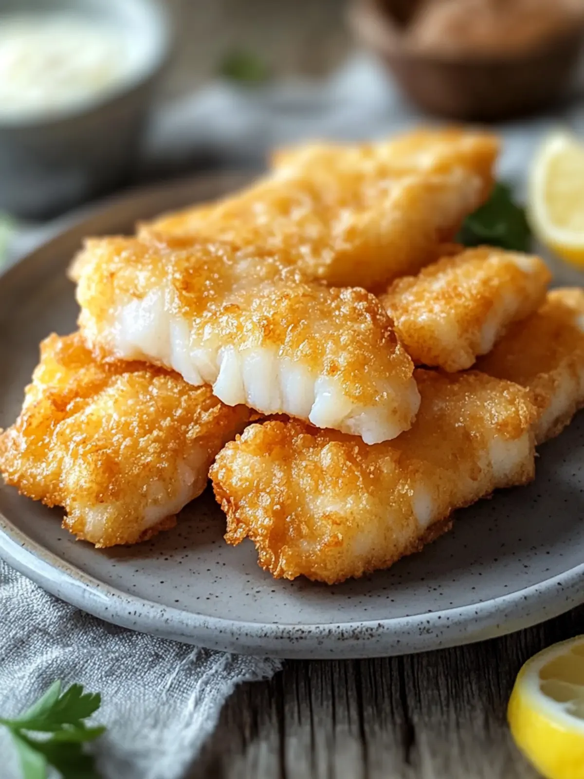 Crispy Fried Cod Fillets for Quick Family Dinners 2 Fried Cod Fillets
