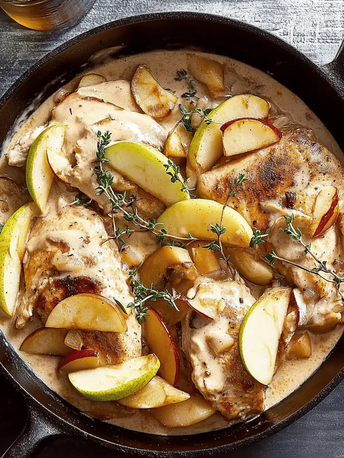 Savory Creamy Apple Bourbon Chicken Skillet for Cozy Dinners 2 Creamy Apple Bourbon Chicken Skillet