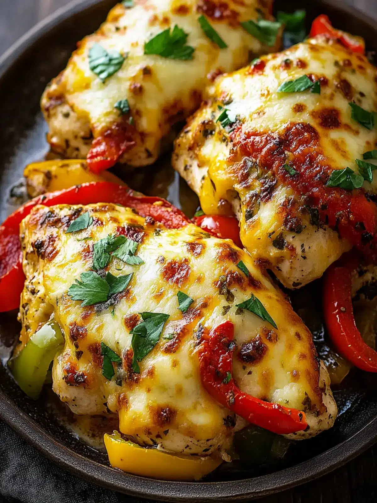 Cheesy Baked Chicken Breast and Peppers: A Family Favorite Delight 3 Cheesy Baked Chicken Breast And Peppers
