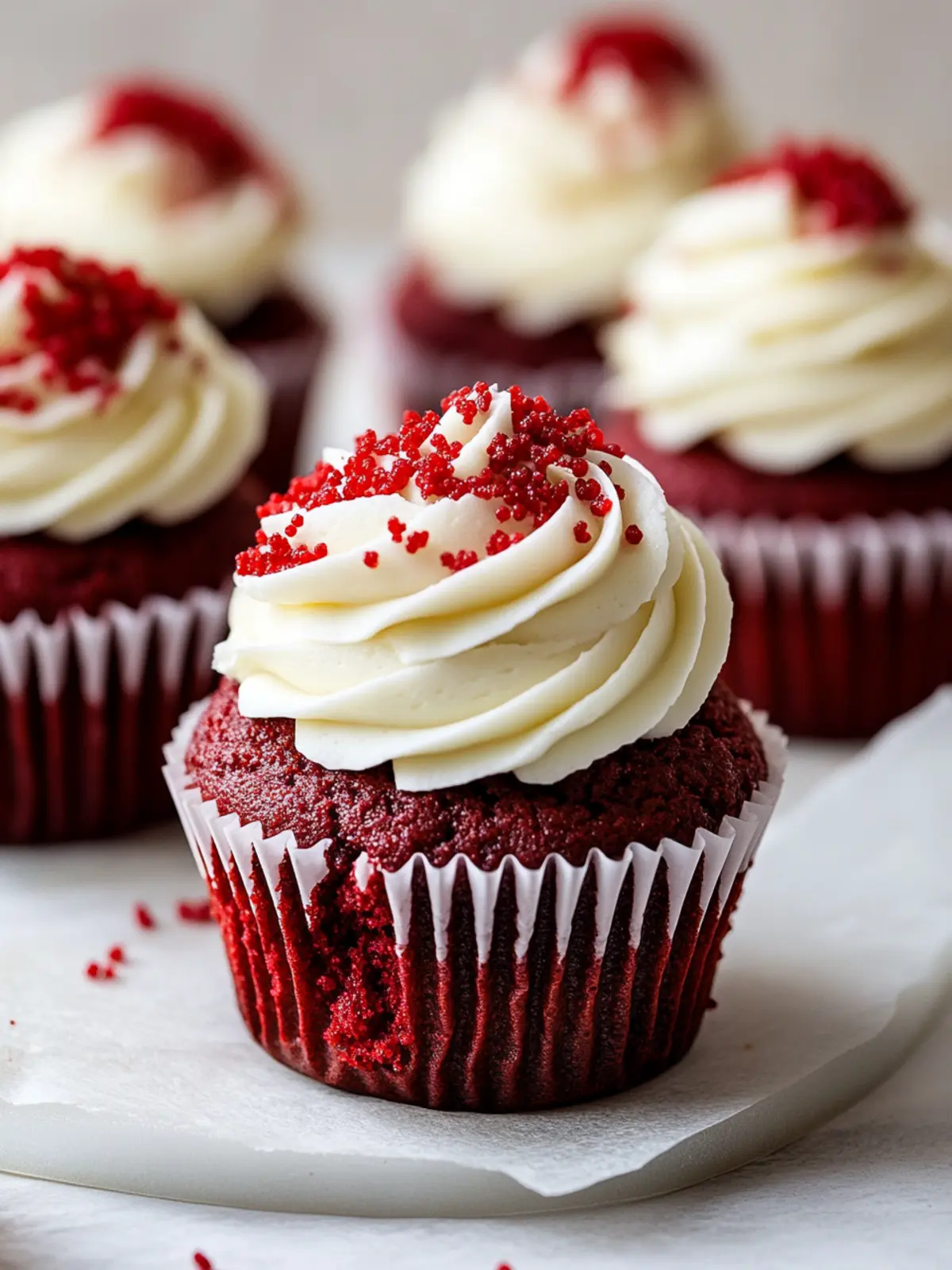 Irresistible Red Velvet Cupcakes with Cream Cheese Frosting 3 Red Velvet Cupcakes
