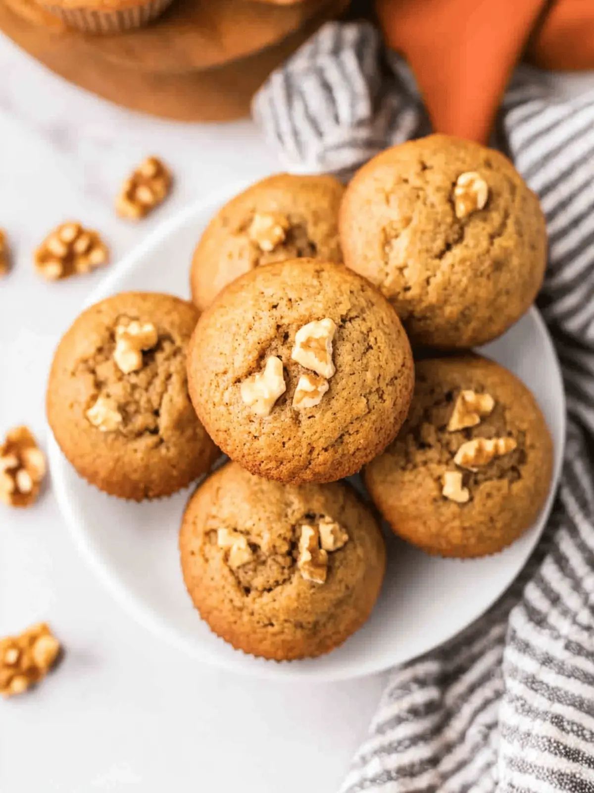 Irresistibly Soft Banana Nut Muffins for Enjoyable Mornings 4 Banana Nut Muffins