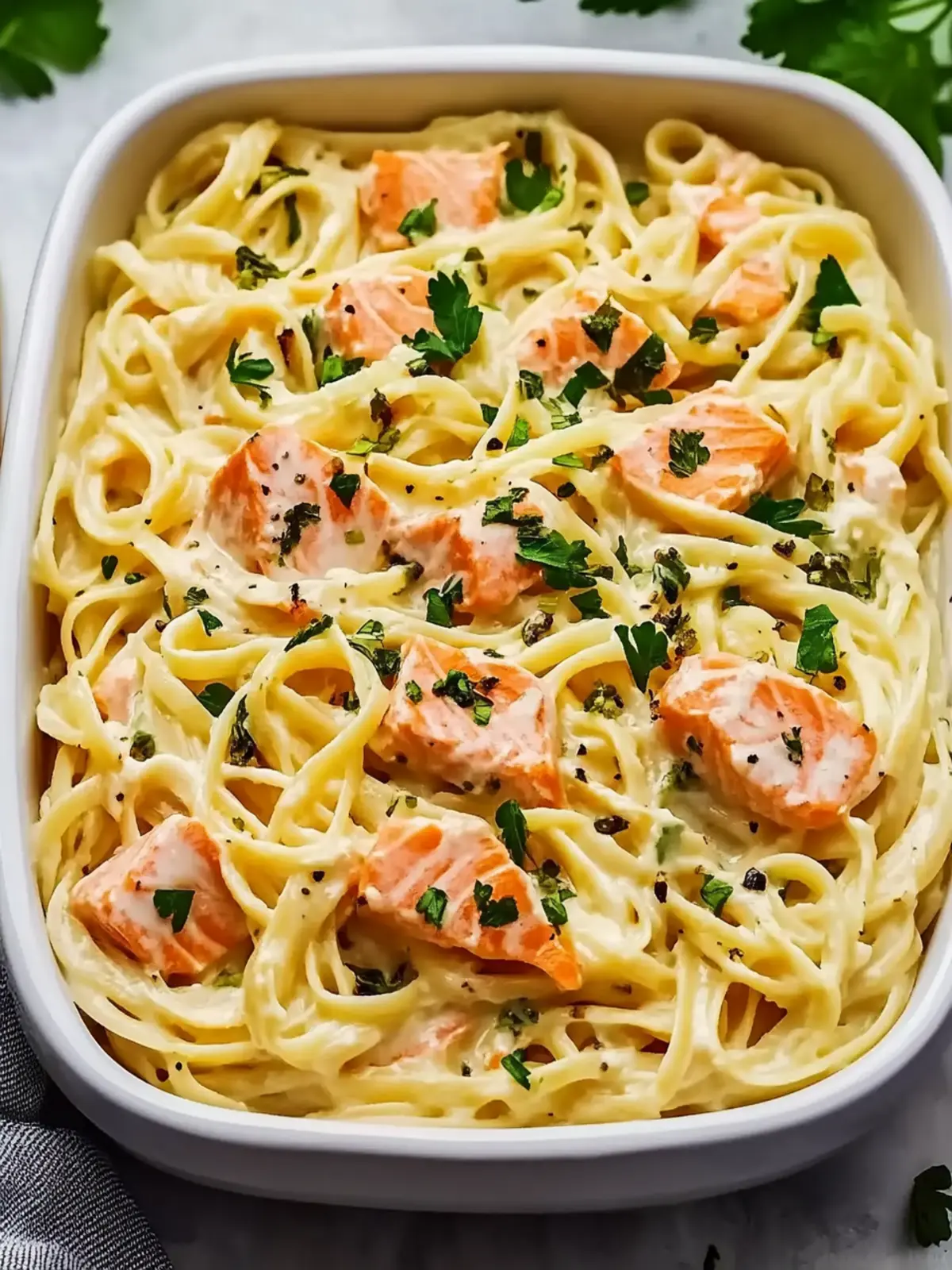 Deliciously Creamy Healthier Smoked Salmon Linguine in 30 Minutes 3 Healthier Smoked Salmon Linguine