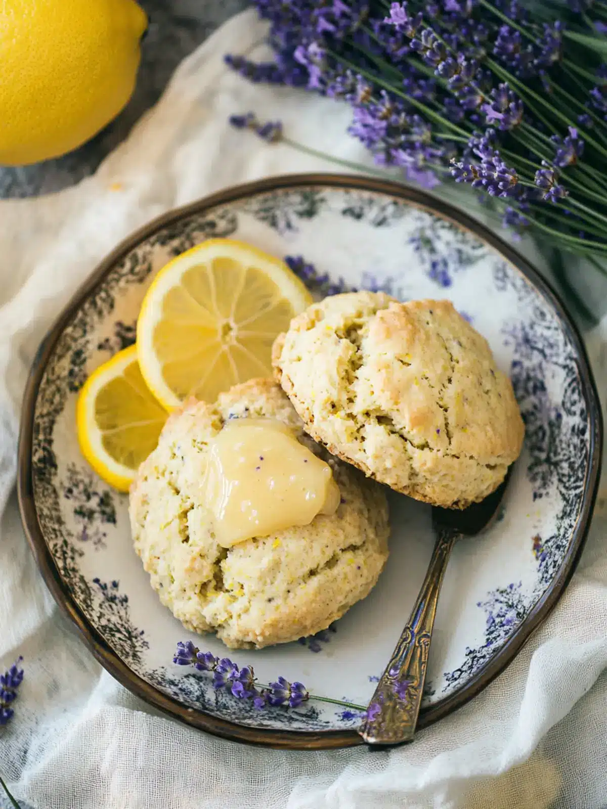 Lavender Lemon Scones with Honey Butter for Charming Brunches 4 Lavender Lemon Scones with Honey Butter