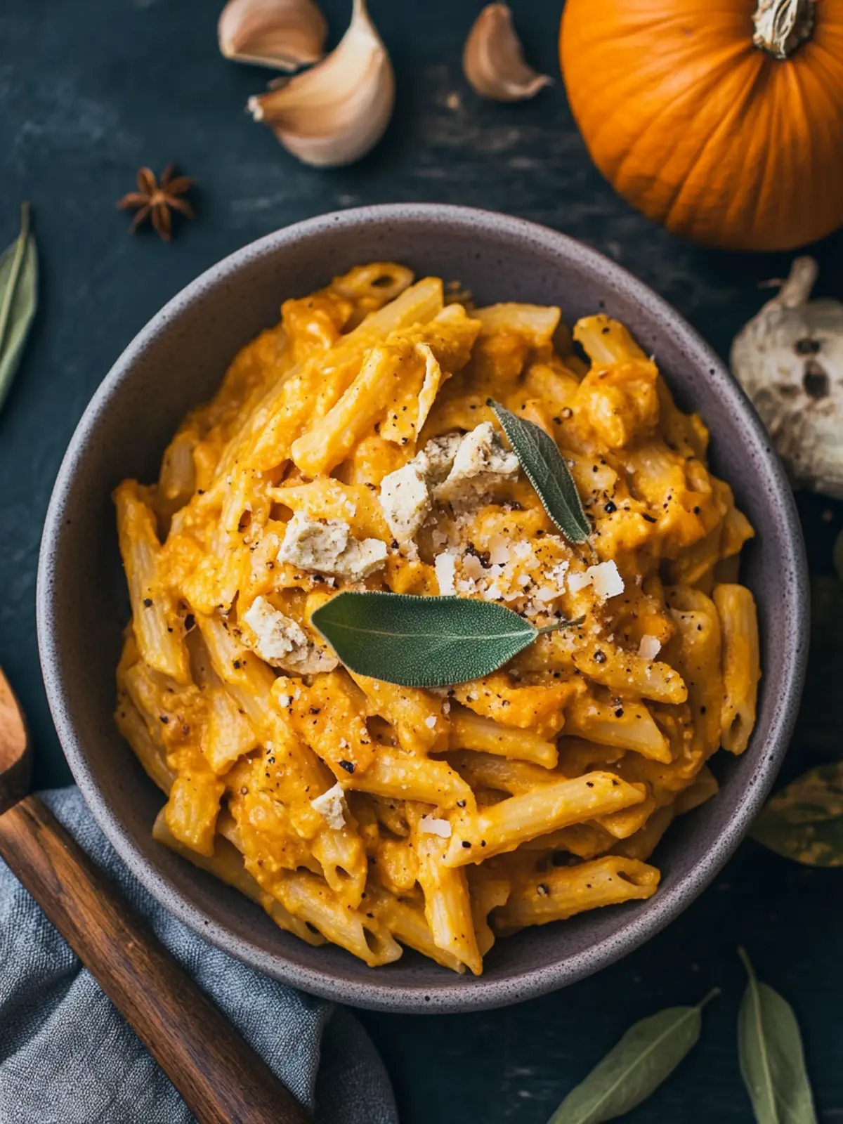 Cozy Up with Creamy Pumpkin And Sage Pasta This Fall 3 Creamy Pumpkin And Sage Pasta
