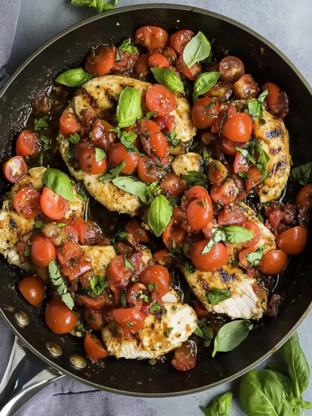 Bruschetta Chicken Skillet: A Quick and Nutritious Delight 2 Bruschetta Chicken Skillet