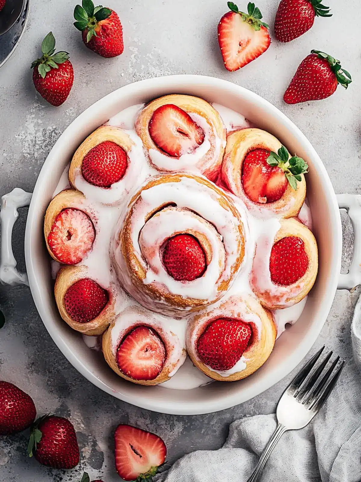 Fluffy Strawberry Cinnamon Rolls That Make Mornings Magical 3 Strawberry Cinnamon Rolls