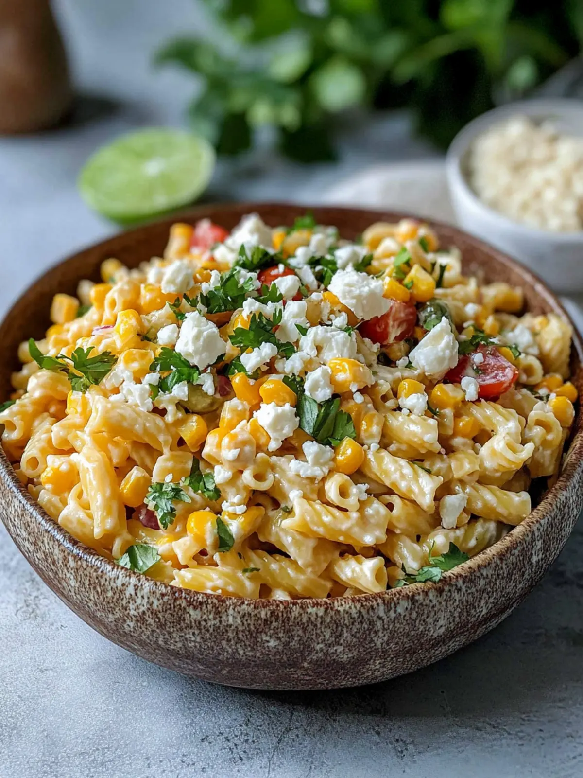 Mexican Street Corn Pasta Salad: Summer's Creamy Delight 3 Mexican Street Corn Pasta Salad