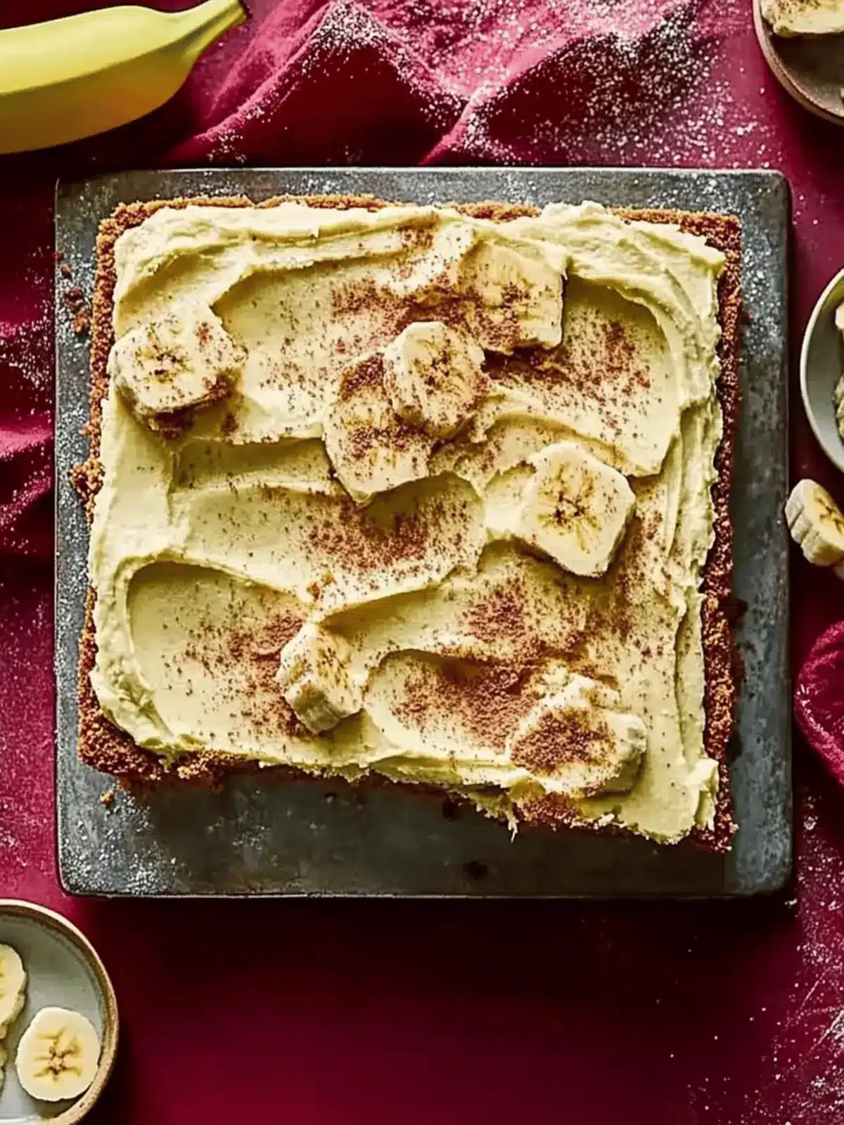 Delicious Banana Traybake with Cream Cheese Frosting Delight 3 Banana traybake with cream cheese frosting