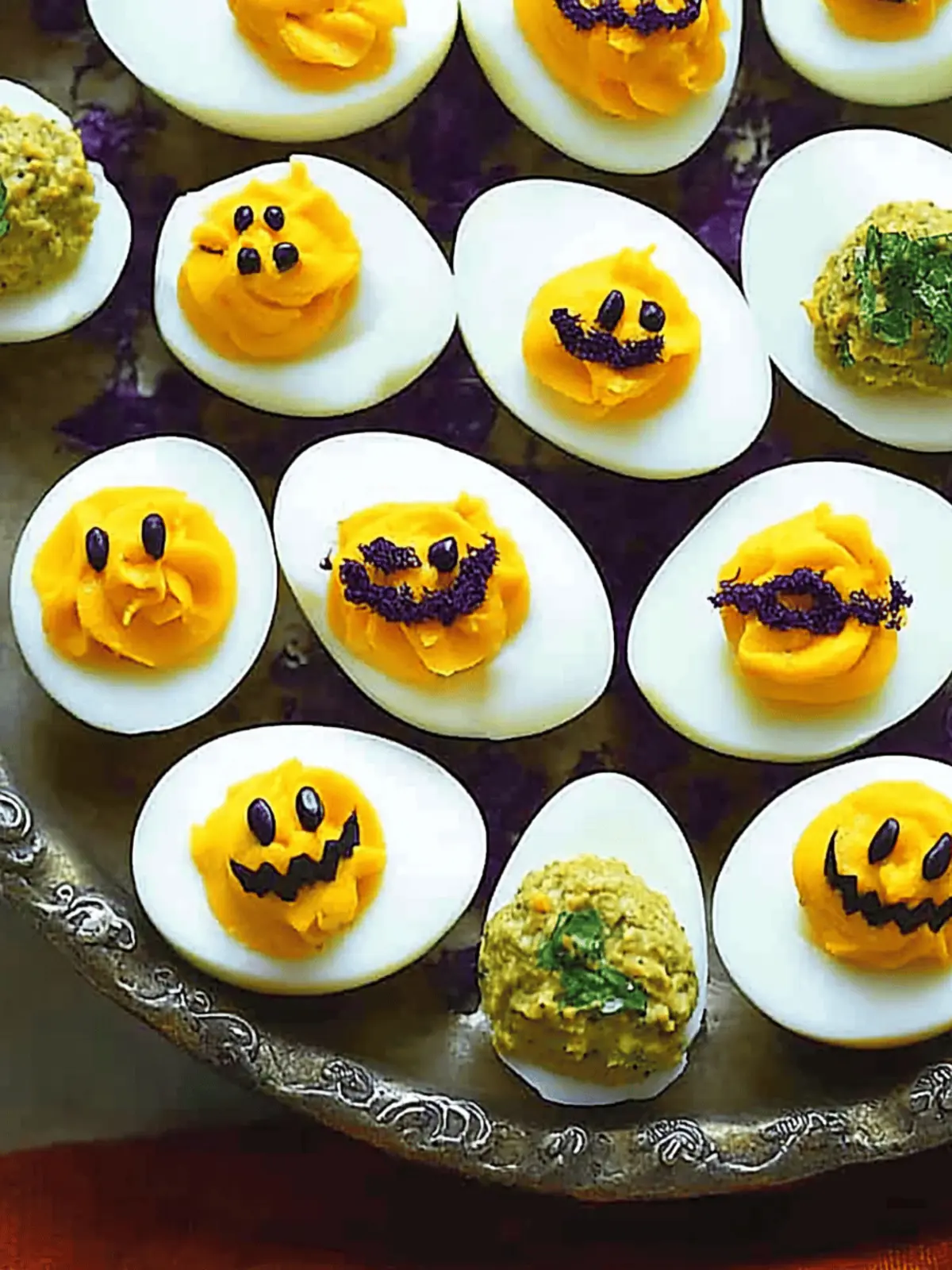 Spooky Halloween Deviled Eggs: Fun Festive Treats for All! 2 Halloween Deviled Eggs