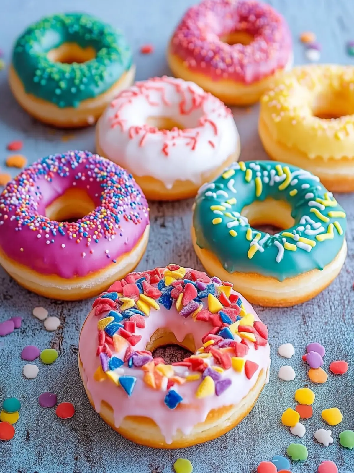 Colorful Rainbow Donuts That Spark Joy in Every Bite 2 Rainbow Donuts