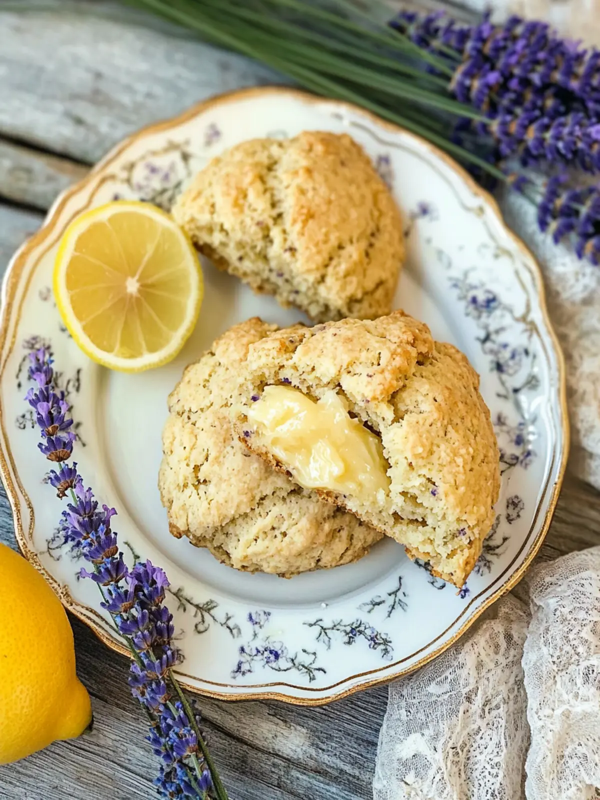 Lavender Lemon Scones with Honey Butter for Charming Brunches 2 Lavender Lemon Scones with Honey Butter