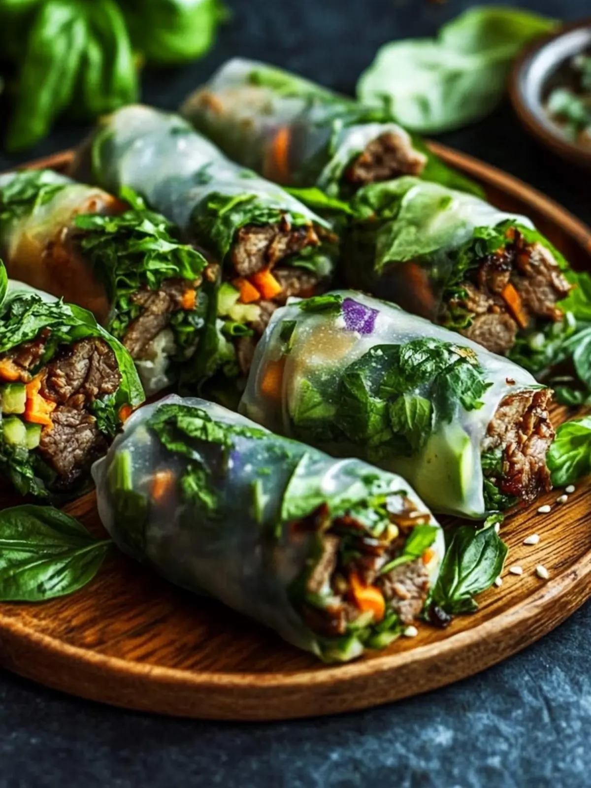 Savory Thai Basil Beef Rolls for Quick Gluten-Free Meals 2 Thai Basil Beef Rolls