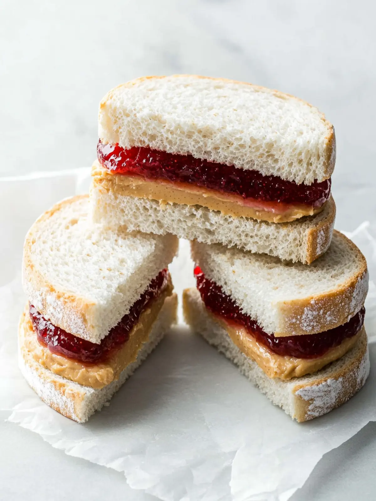 Peanut Butter and Jelly Tea Sandwiches for Joyful Snacking 3 Peanut Butter and Jelly Tea Sandwiches