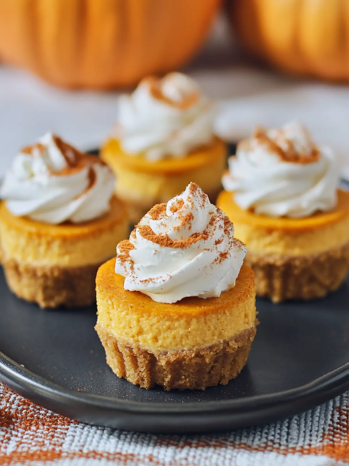 Mini Pumpkin Cheesecakes That Bring Fall to Your Table 2 Mini Pumpkin Cheesecakes
