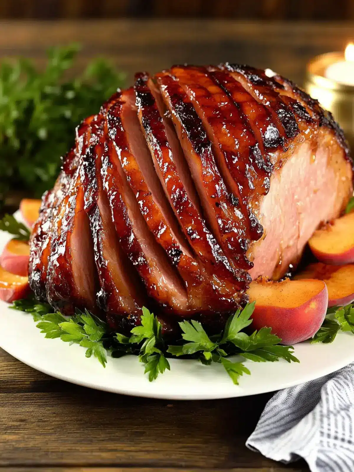 Irresistible Peach and Ginger Glazed Ham for Your Holidays 3 Peach and Ginger Glazed Ham