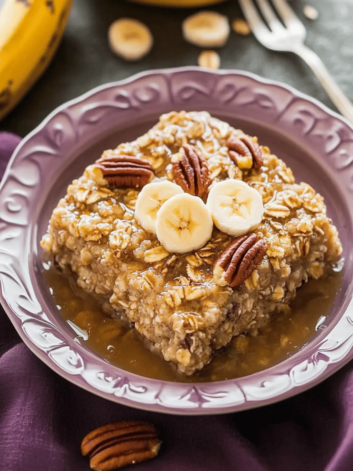 Delicious Banana Pecan Baked Oatmeal for a Healthy Breakfast 3 Banana Pecan Baked Oatmeal