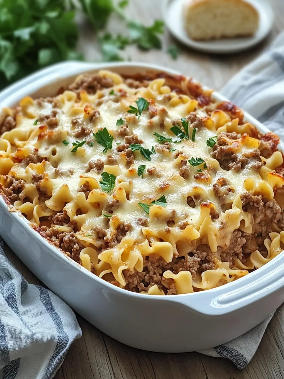 Creamy Ground Beef Noodle Casserole for Cozy Family Nights 4 Creamy Ground Beef Noodle Casserole