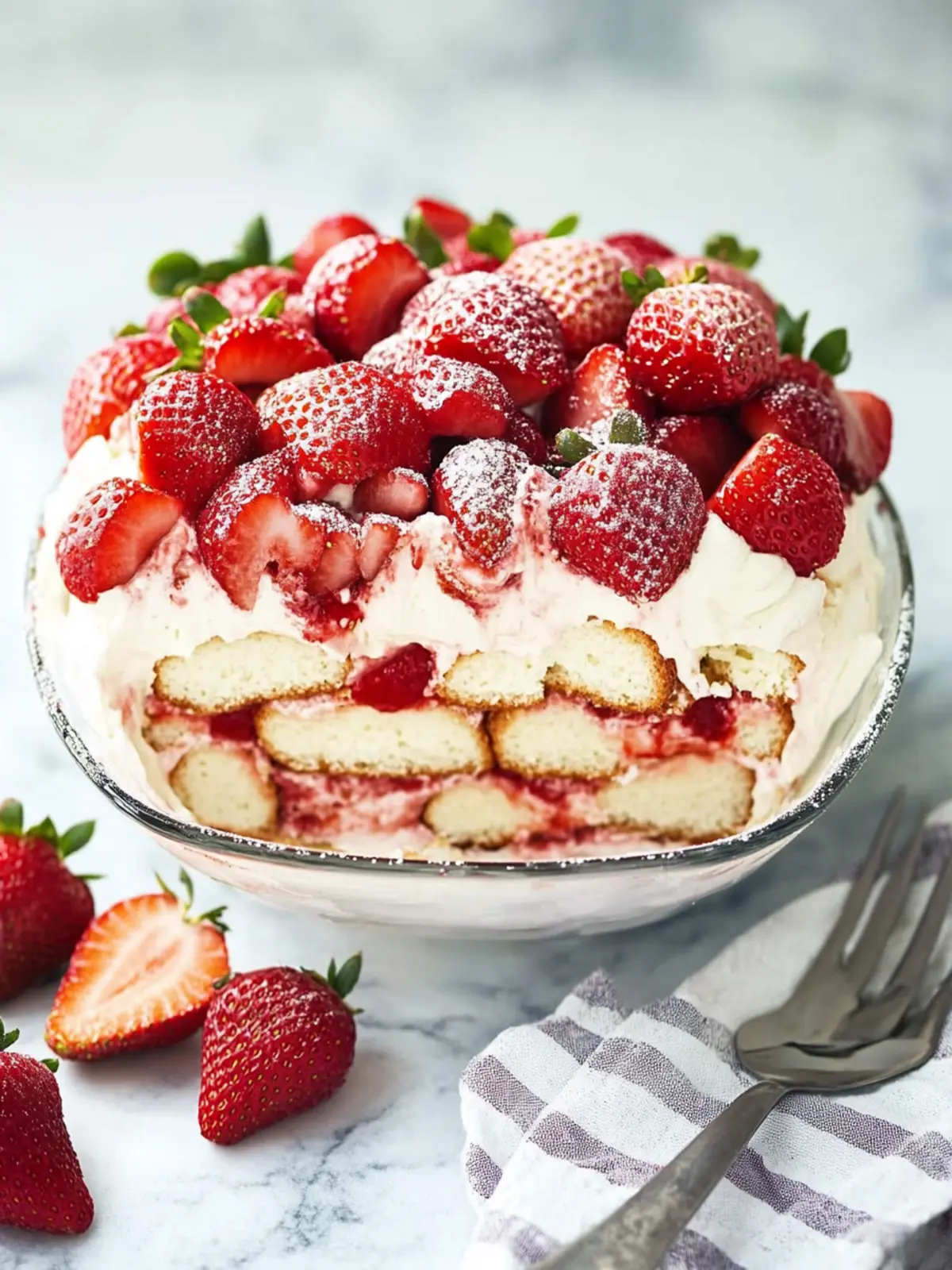 Delight in No-Bake Strawberry Tiramisu for a Fruity Escape 3 Strawberry Tiramisu
