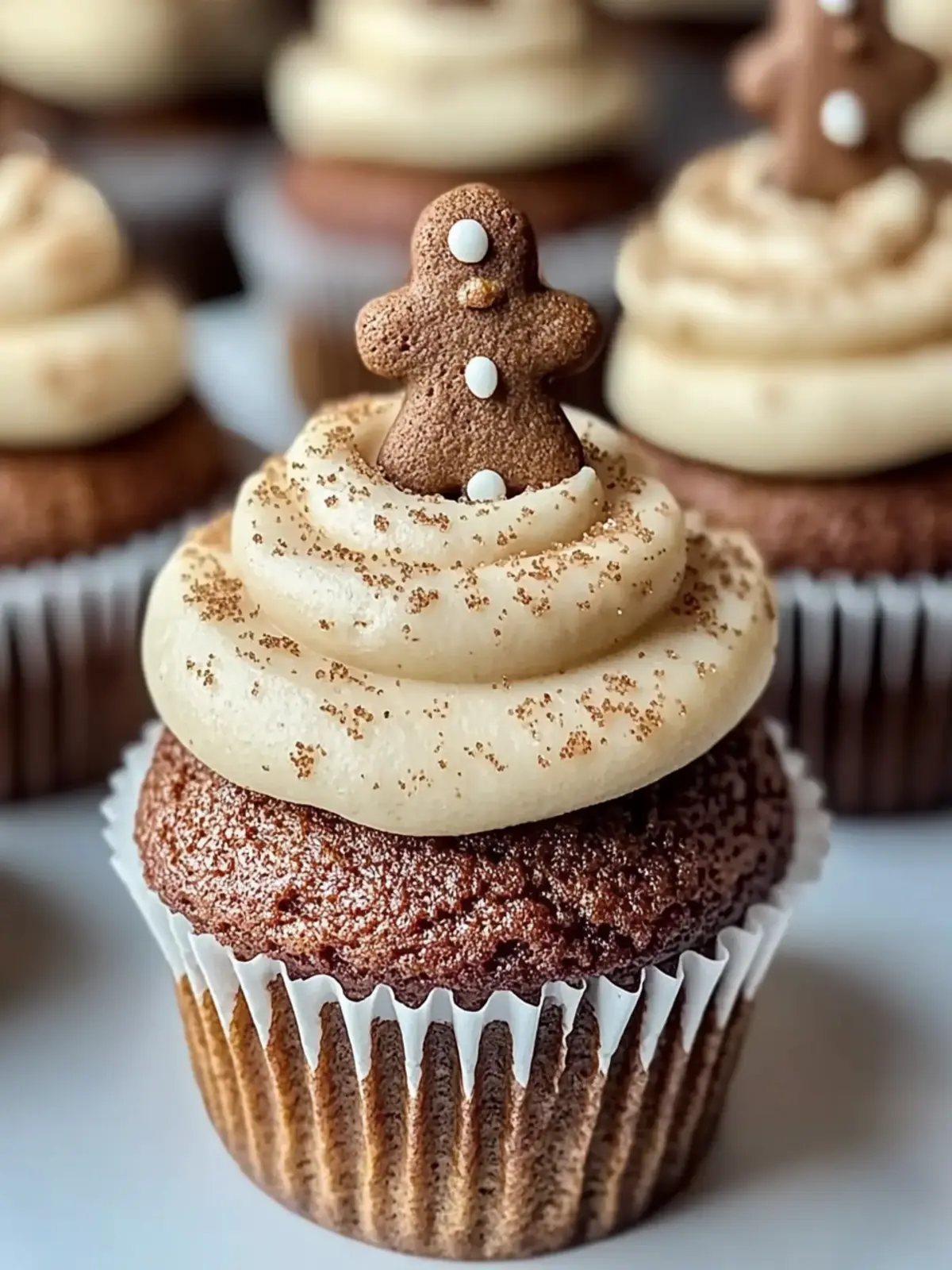 Irresistibly Moist Gingerbread Cupcakes for Cozy Holidays 2 Gingerbread Cupcakes