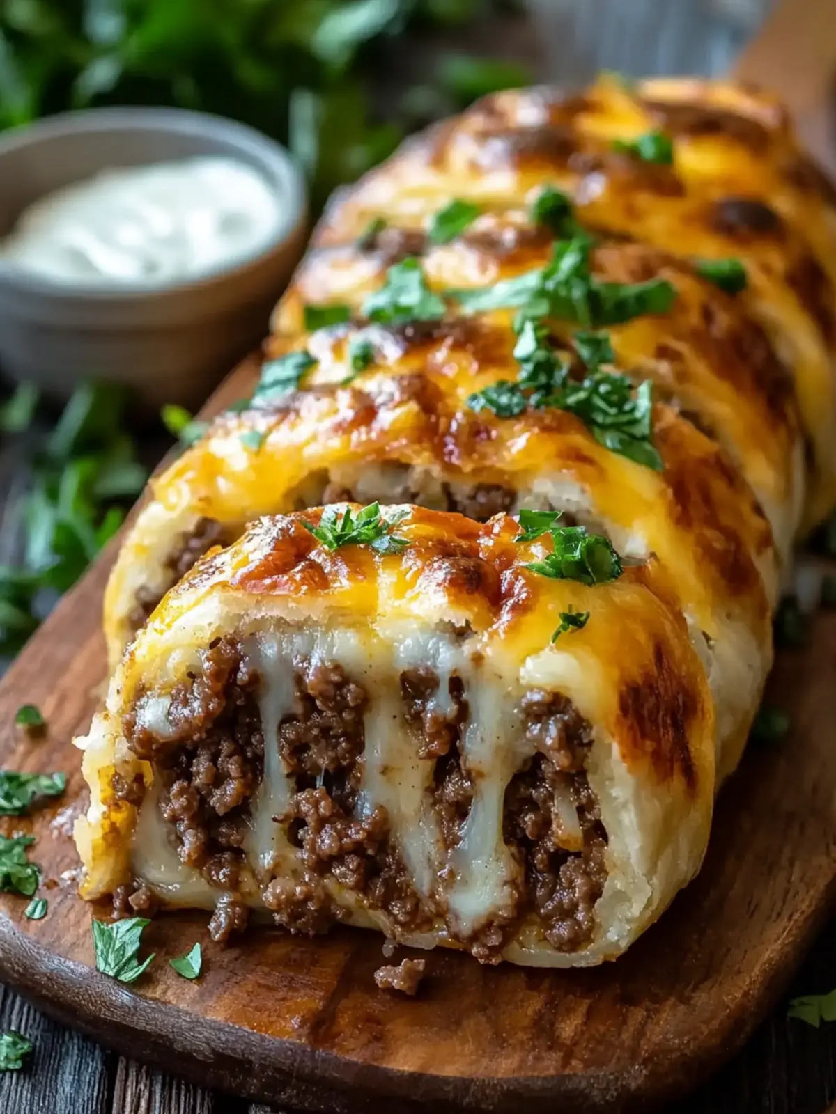 Cheesy Ground Beef Roll: Your New Quick Dinner Delight 2 Cheesy Ground Beef Roll