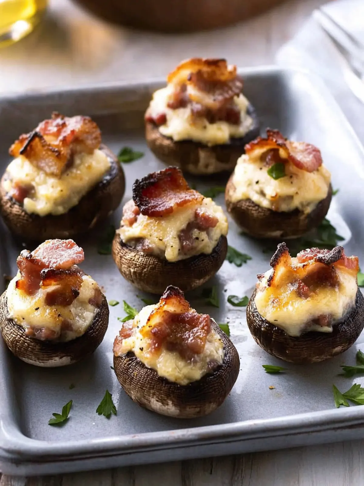 Bacon-Stuffed Mushrooms: Your New Favorite Party Appetizer 4 Bacon-Stuffed Mushrooms